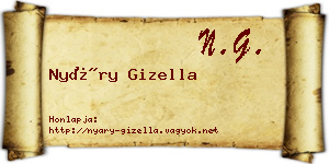 Nyáry Gizella névjegykártya